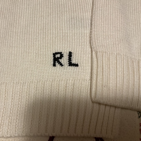 NWT POLO RALPH LAUREN Sweater With Polo BearEmbroidery white Size US XL - Picture 8 of 9